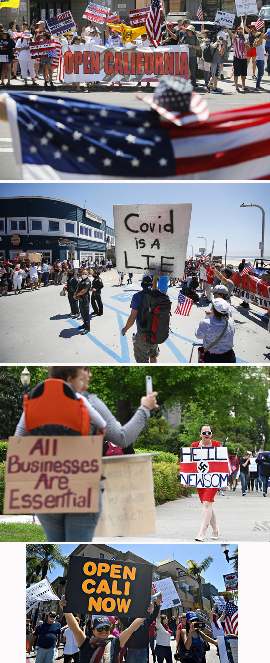 California protests covid